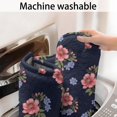 thumbnail image 5 of Pioneer Flower Floral Print Pattern Bathroom Rugs Mat, Non Slip Microfiber Bathroom Rug with Rubber Backing, Soft Mats for Bathroom Floor Tub Shower, 17"x47", 5 of 5