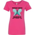 thumbnail image 3 of Inktastic Ovarian Cancer Awareness Hope Support and Love Women's T-Shirt, 3 of 5