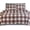 Plaid Ivory, variant on Elegant Comfort Soft 4-Piece Cotton Flannel Sheet Set -Deep Pocket Fitted Sheet, Flannel Sheets - King, Plaid-Red/Navy