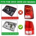 thumbnail image 3 of Conjunto de luces traseras Lochnchn LED para Dodge Ram 2013-2018, 3 of 7
