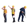thumbnail image 2 of Figuras en miniatura, modelo a escala 1/64, figuras diminutas, trabajadores de la construcción, diorama Estilo B, 2 of 7