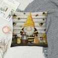thumbnail image 2 of COMIO Bee Gnome Throw Pillow Covers , Sunflower Daisy Floral Pillow Covers Kids Boys Girls, Honeycomb Honey Can Cushion Cases for Sofa Bed Couch, Farmhouse Cartoon Decorative Pillow Covers, 2 of 5
