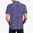 thumbnail image 6 of Wukai Lavender Flowers Men’s Polo Shirts,Quick-Dry Athletic Shirt,Classic Fit Shirts-Small, 6 of 8