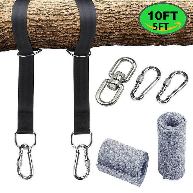Swing stand with 2 D-rings, hammock belt, storage bag, protective cushion