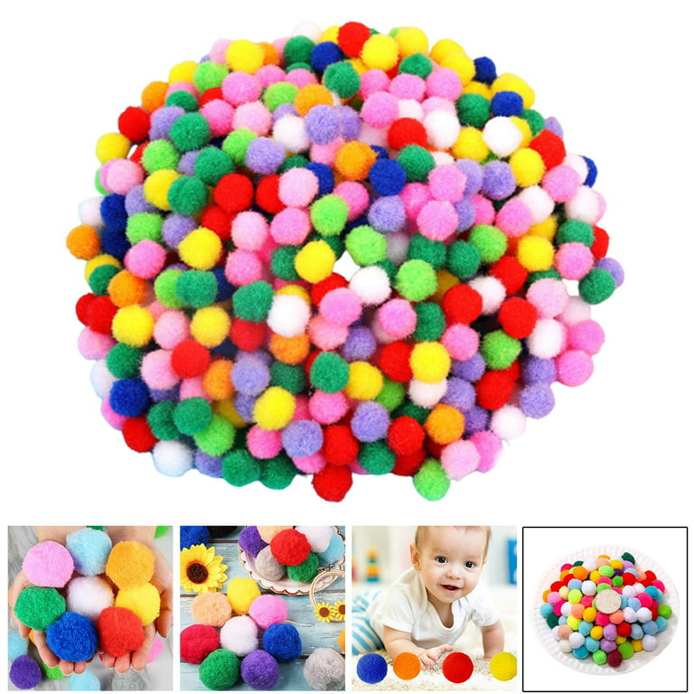 1-5cm Pom Ball Assorted Colors Soft Fuzzy Arts DIY Creative Craft Decor