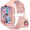 Pink, variant on Smartwatch for Kid Calling, Voice Chat, Class Mode, SOS, Pedometer, Alarm, Games, Kids Smartwatch with GPS Tracker HD Touch Screen Phone Watch Gift for 4-12 Girls Boys, Blue