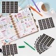 thumbnail image 5 of 120Pcs（10Sheets) Laminated Planner Monthly Tabs 0.98x0.98inch Black Planner Monthly Index Tab Decorative Label Calendar Adhesive Stickers, 5 of 5