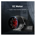 thumbnail image 3 of Smart Sensor Inline Fan 6 Inch DC Heat Recovery Ventilation Fan Exhaust Inline Duct Fan ,Fast Wind Speed, 3 of 6