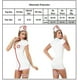 thumbnail image 3 of Disfraz de mujer sexy enfermera disfraz uniforme fiesta vestido de lujo lencería encanto atuendo Afortunado Sencillez, 3 of 5
