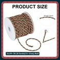 thumbnail image 2 of 36 Yards 3-Ply Twisted Cord 3mm Green Red Decorative Cord Metallic Rope Shiny Silk Rope String, 2 of 9
