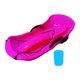 thumbnail image 1 of Trineo de nieve para 2 pasajeros, trineo clásico de descenso resistente con frenos dobles Rosa, 1 of 8