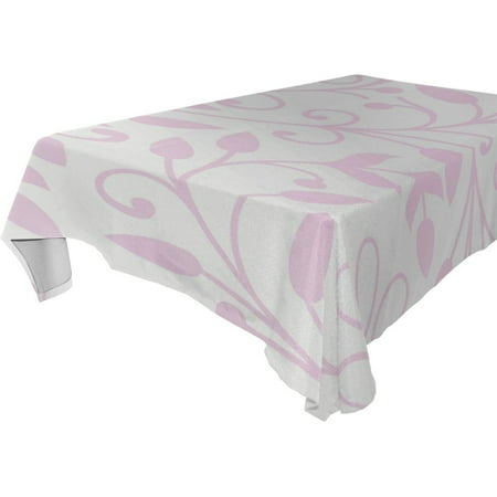 

POPCreation Pink Decorative Pattern Tablecloth 60x84 inches