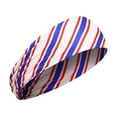 thumbnail image 2 of 250th Independence Day 4th of July Headbands Sports Headbands Baseball American Flag Hair Band for Youth Players, Stretchy Sweatband for Gym Running Cycling Or Patriotic Events A, 2 of 3