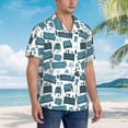 thumbnail image 5 of Fotbe Modern Furniture Hawaiian Shirt for Men Unisex Summer Beach Casual Short Sleeve Cotton Linen Button Down Shirts-X-Large, 5 of 9
