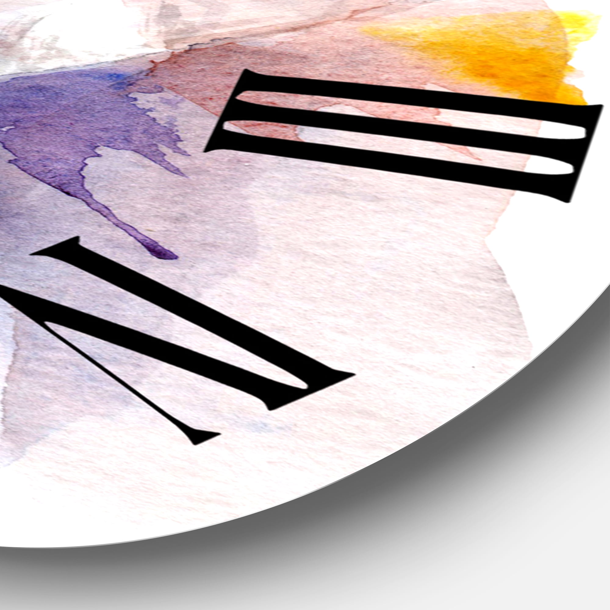 Designart 1 in Quartz Farmhouse Wall Clock