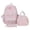 Pink Backpack, variant on Trendy Striped Backpack Set, Lace Trim School Backpack with Side Bows, Cute Aesthetic Laptop Backpack for Travel College, Blue