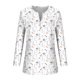 thumbnail image 5 of ICHUANYI Clearance Women's Casual Printing Loose Round Neck Long Sleeve T-shirt Tops Blouse(White, XL) ICHUANYI WER2023081504832, 5 of 5