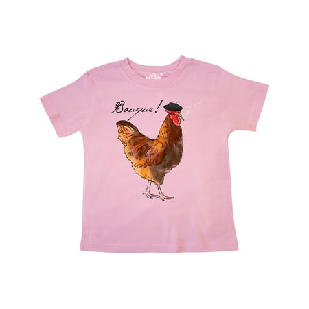 

Inktastic French Rooster says Bauque! Gift Toddler Boy or Toddler Girl T-Shirt