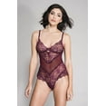thumbnail image 2 of Music Legs Women's Women's Floral Lace Mesh Teddy With Underwire Cups, 2 of 3