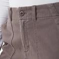 thumbnail image 4 of 32 Degrees Cool Women's Stretch Twill Ankle Length Cropped Pant; Purple, M, 4 of 5