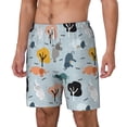 thumbnail image 2 of Uemuo Elephant Tree Pattern Mens Swim Trunks Quick Dry Board Shorts with Mesh Lining, Stretch Beach Shorts Quick Dry No-Chafing Board Shorts-Large, 2 of 9