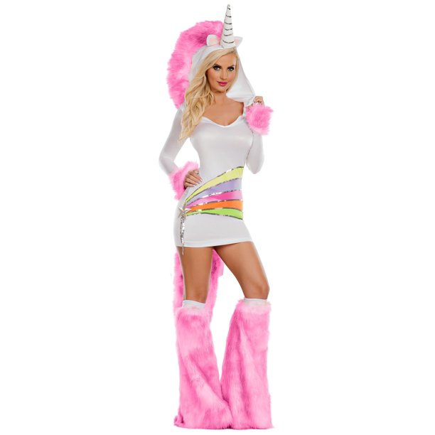 Women's Rainbow Unicorn Costume - Walmart.com