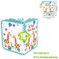 thumbnail image 2 of EIMELI Photo Album Baby Soft Child Photo Book Cloth Baby Photo Book with Safe Mirror Holds 17 Photos Cute Giraffe Family Theme Green, 2 of 7