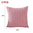 thumbnail image 2 of 2 fundas de almohada decorativas para sofá cama, sala de estar, funda de cojín cuadrada, estilo bohemio, decoración del hogar, funda de almohada de pana a rayas, 2 of 5