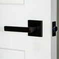 thumbnail image 2 of Viaggio 623887 Quadrato Left Handed Solid Brass Privacy Door Lever Set - Chrome, 2 of 7