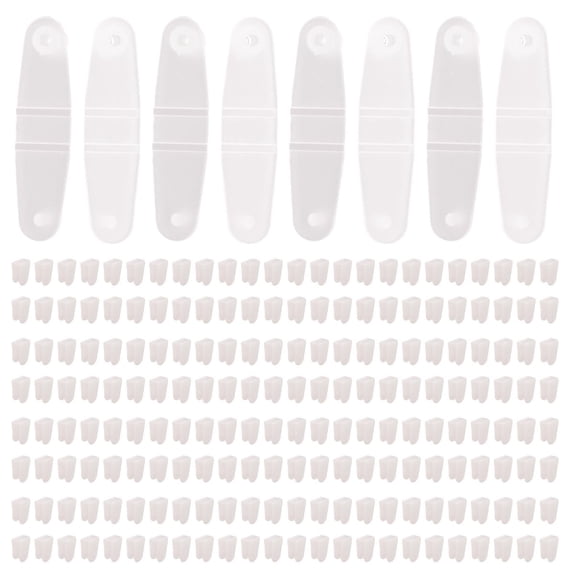 200 Pcs Plastic Keychain Clips, Acrylic Keychain Connector, Clear Keychain Clips for Crafts, Keychain Attachment