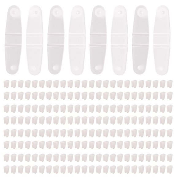 200 Clips de Plástico para Llaveros, Conector Acrílico, Transparentes Manualidades, Accesorio