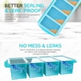 thumbnail image 4 of Pack de 2 Moldes de Silicona para Congelar con Tapa y Refuerzo de Acero – Contenedores Herméticos de 1 Taza (8 Porciones) para Caldos, Sopas y Meal Prep – Resistentes al Horno (-8°F a 428°F), 4 of 5