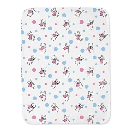 French Bulldog Heart Pattern Blanket -Image by Shutterstock