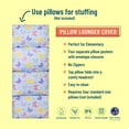 thumbnail image 4 of Wildkin Kids Pillowcase Lounger Cover – Travel-Friendly Sleepover Lounger, Fits Standard Pillows (Pillows Not Included), Soft Cotton Blend, Fun Patterns for Boys & Girls - Butterfly Garden, 4 of 6