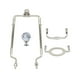 thumbnail image 5 of Accesorios de iluminación de soporte de arpa de pantalla de lámpara desmontable para luz de piso Plata Zulema arpa de lámpara, 5 of 7