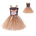 thumbnail image 5 of Gpaecead Christmas Tutu Dress For Girls Tulle Princess Birthday Party Dress For Toddler Girls Prom Ball Gown Khaki, 5 of 8