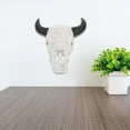 thumbnail image 3 of Raindrops Bull Horn Wall Art Multi-Color PVC Sculpture Unique Decorative Piece for Home and Office Interior Design, 3 of 8