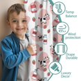 thumbnail image 3 of Blackout Kids Curtains,White Cow Milk Strawberry Pattern Childrens Insulated Curtains Set Of 2,Bedroom Essentials,Toddler Room Decor 42x54in(106x137cm), 3 of 5