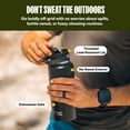 thumbnail image 3 of RTIC Outback 32 oz Insulated Ceramic Lined Water Bottle, Black, 3 of 8