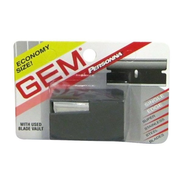 Personna Gem Stainless Steel Single Edge Razor Blades 10 Ea (Pack Of 2)