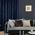 thumbnail image 4 of Deconovo Navy Blue 42 x 72 inch Blackout Curtains Wave Line Foil Printed Drapes for Bedoom, 2 Panels, 4 of 8