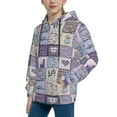 thumbnail image 2 of Sikiie Lavender Flowers Youth Hoodie Sweatshirt Pullover Hooded Classic Casual Essentials Hoodiefor Boys Girls Kids -, 2 of 6