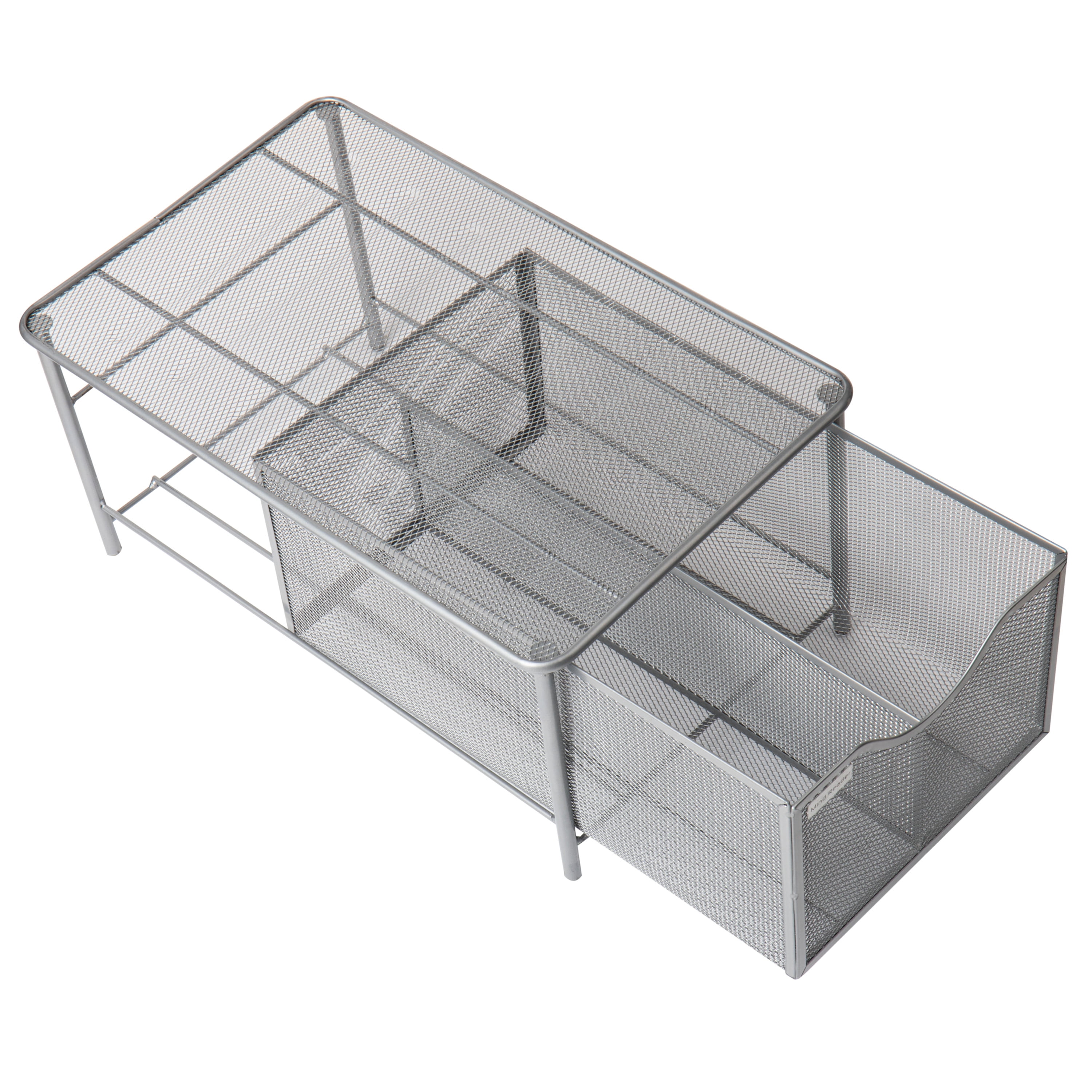 Mind Reader 2-Tier Cabinet Basket Mesh Storage Baskets - 9646160