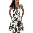 thumbnail image 1 of 2025 Robe Maxi Ample Sans Manches Ligne A Longueur Petite Courte Imprimée Décontractée Robe pour Dames Robe d'Été pour Femmes Robe Chemise à Encolure en U Robes pour Femmes Femmes, 1 of 4