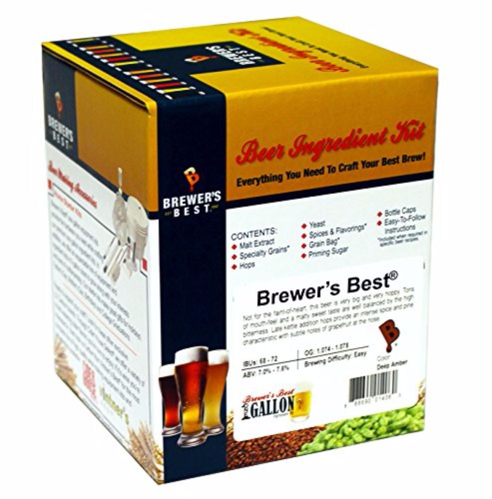 Craft Beer Making Kit with Siphonless Fermenter - 1 Gallon - American Wheat