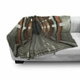 thumbnail image 3 of Outer Space Soft Flannel Fleece Throw Blanket, Digital Orbital Station Room Artificial Satellite in Earth Navigation Center, Cozy Plush for Indoor and Outdoor Use, 50" x 70", Multicolor, by Ambesonne, 3 of 6