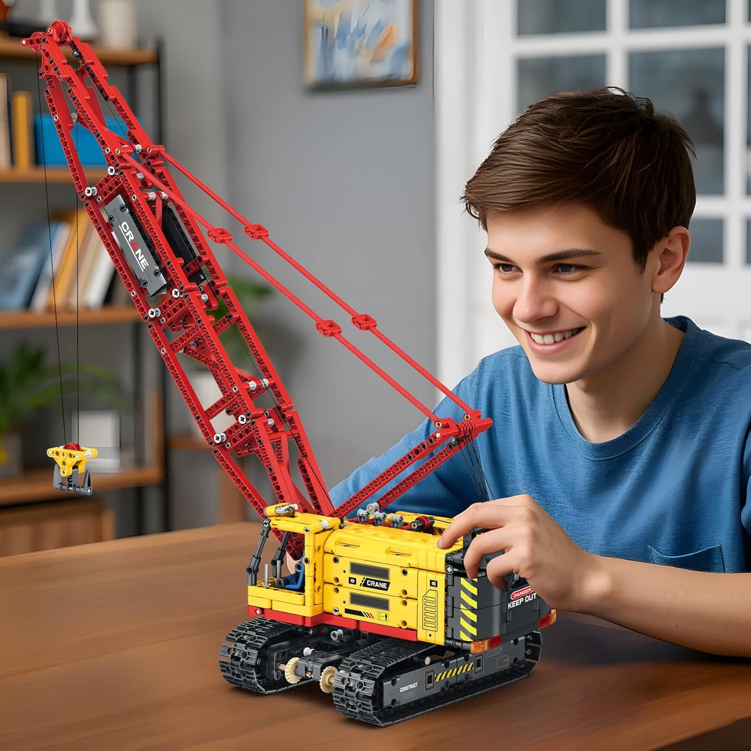 Crawler Crane Building Blocks Set,RC Remote Control Crane Construction Vehicles Toy for Adults,1322 PCS Engineering Truck, Birthday Gifts Ideas for Adults 22006