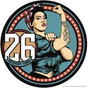 Sobriety Coin - Rosie The Riveter AA Chip And Medallions With Third Step Prayer For Women In Recovery - Alcoholics Anonymous Yearly Coins To Celebrate Recovery (Year 26)