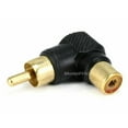 thumbnail image 2 of Monoprice RCA Plug to RCA Jack Adapter, Gold Plated (Right Angle), 2 of 2