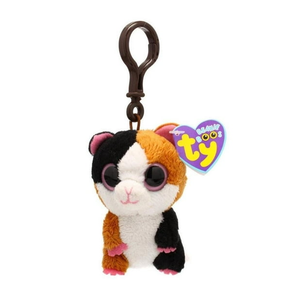 TY Beanie Boos -Nibbles the Guinea Pig Clip (Solid Eyes) 3.5